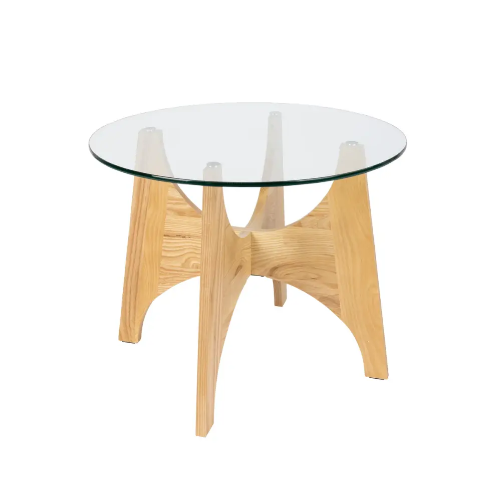Kobe Round Coffee Table - Pure & Glass