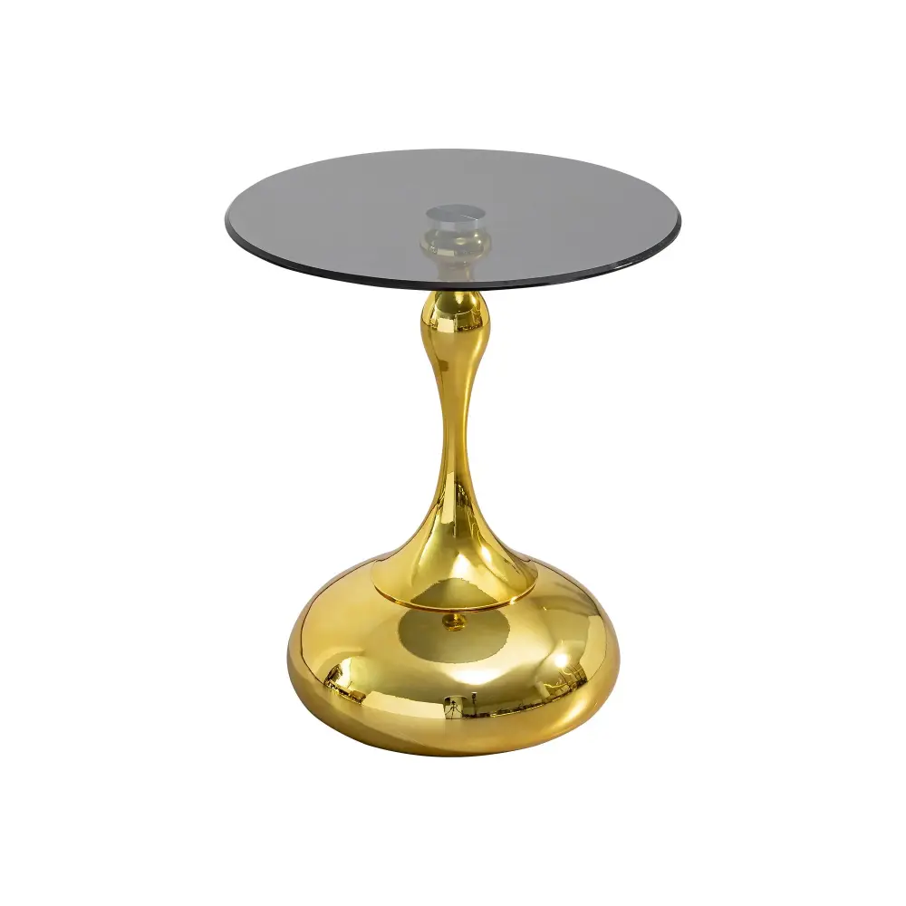 Modern Minimalist Coffee Table Steel Legs And Tempered Glass Top