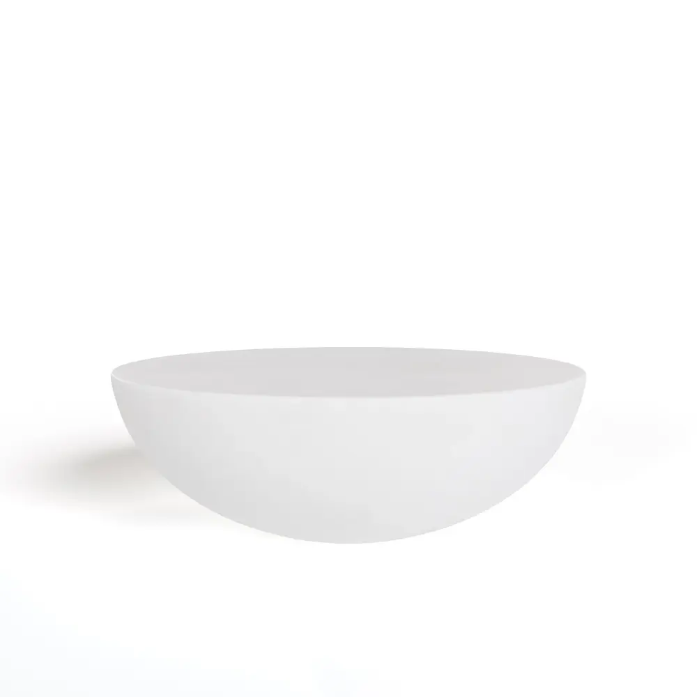 Modrest Bronte - Modern Chalk Concrete Round Coffee Table