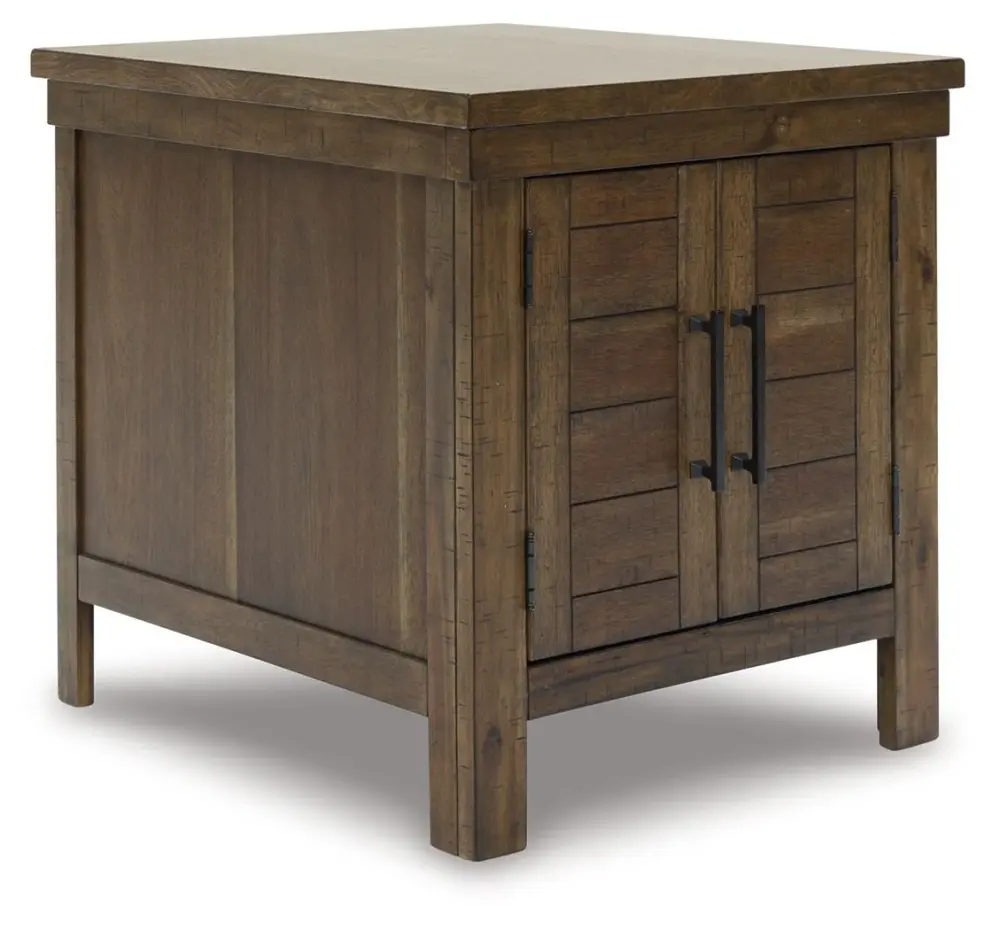 Moriville - Rectangular End Table - Grayish Espresso