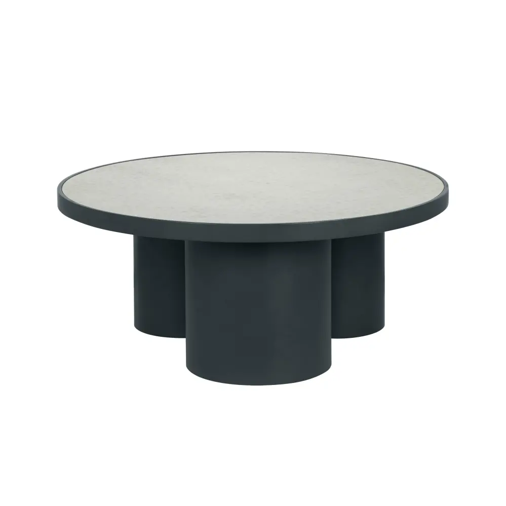 Nautilus Antique Sterling Mirrored Coffee Table