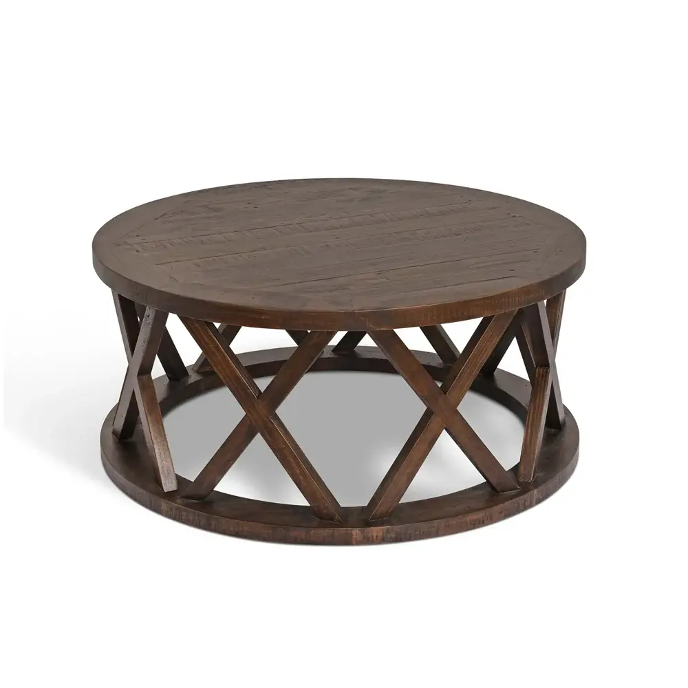 Oxhill Round Coffee Table - Antique Taupe