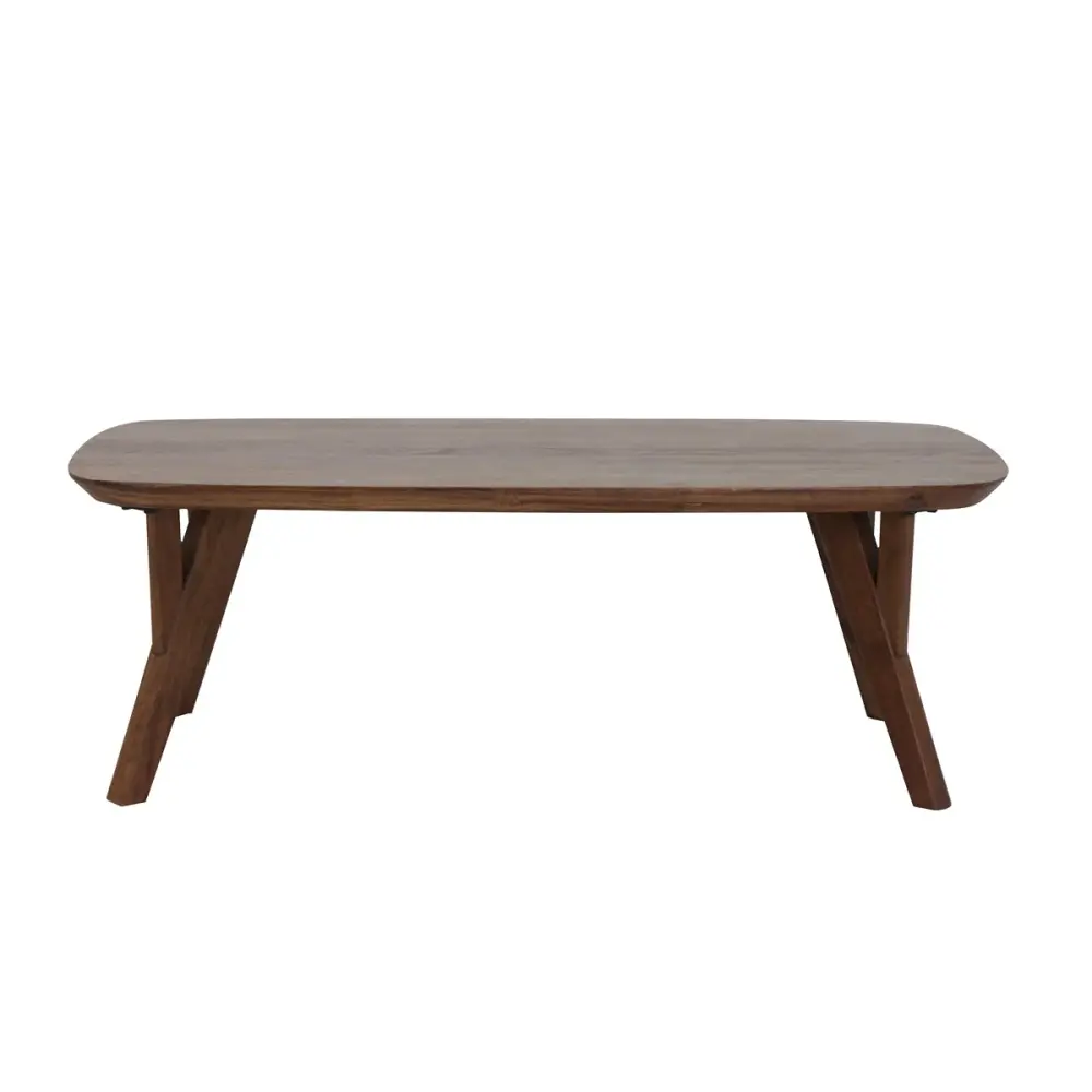 Quenza Acacia Wood Rectangular Coffee Table - Chestnut