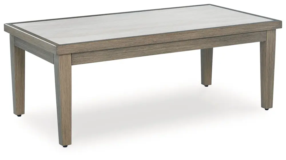 Rainier Ranch - Rectangular Cocktail Table - Brown / Buff