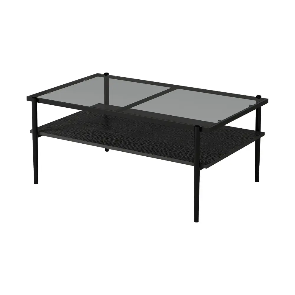 Rectangle Coffee Table Tempered Glass Top And Legs, Current Table Living Room