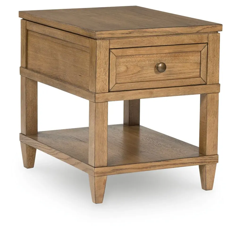 Sharlance - Rectangular End Table - Airy Brown