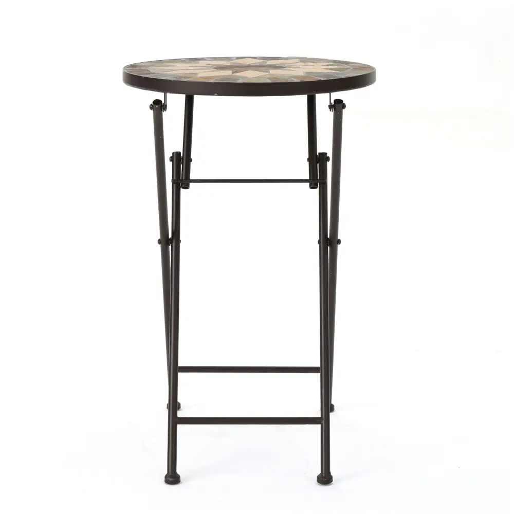 Silvester - End Table - Khaki / Black