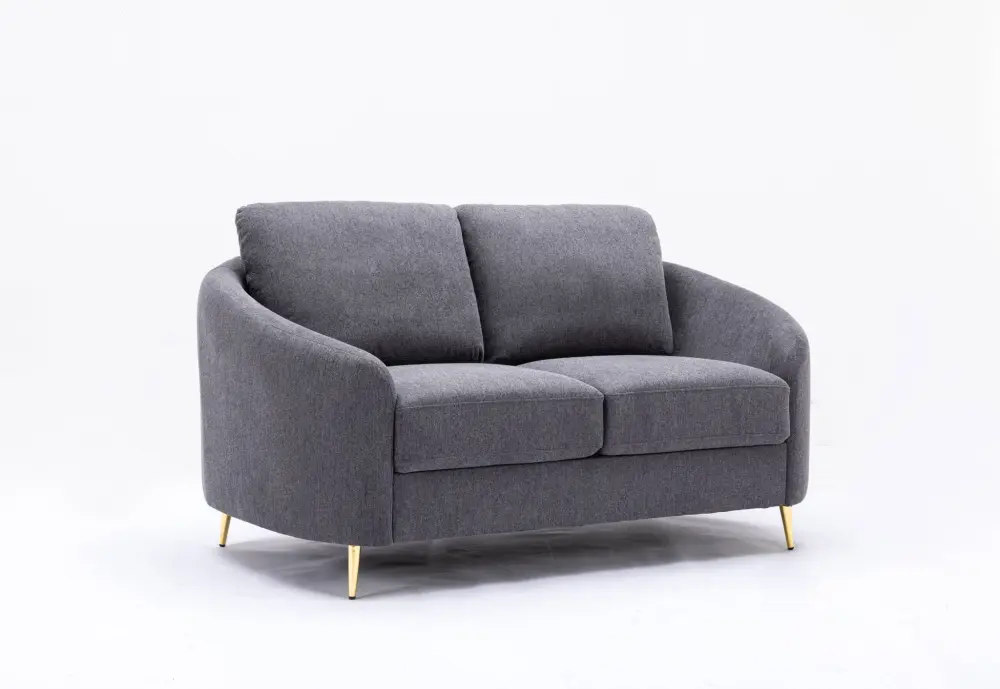 Yuina - Flax Loveseat - Gray