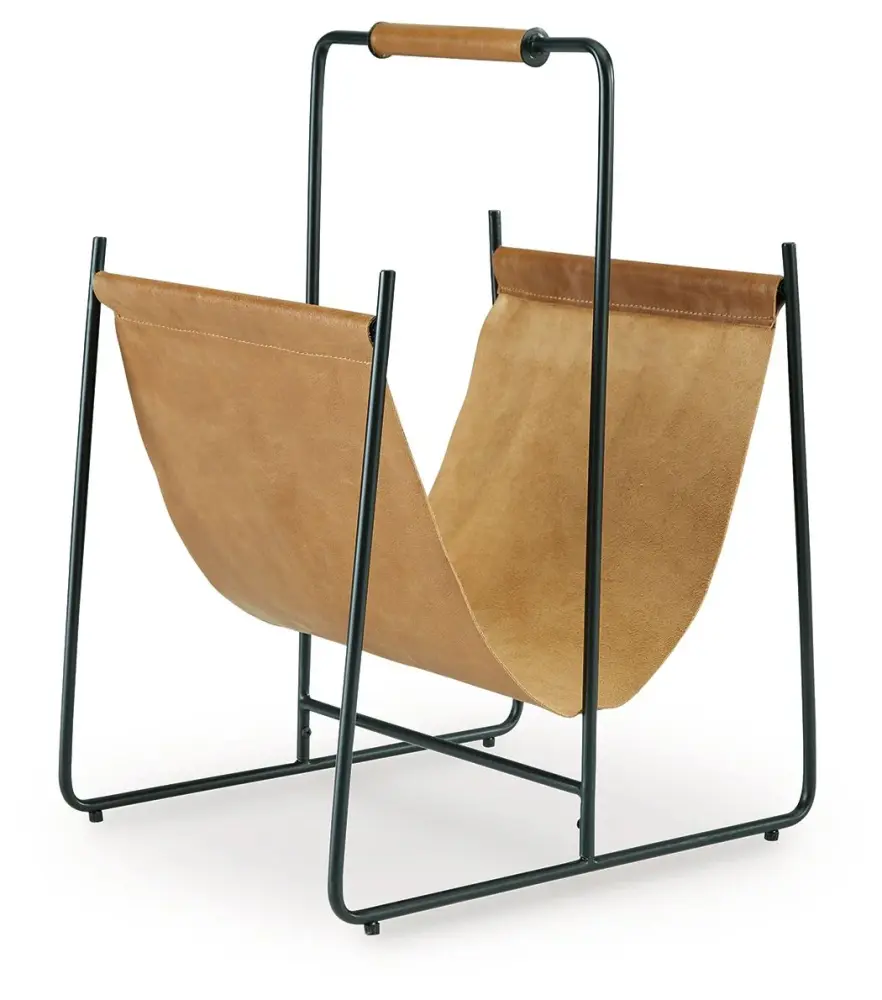 Faronworth - Magazine Rack - Brown / Charcoal