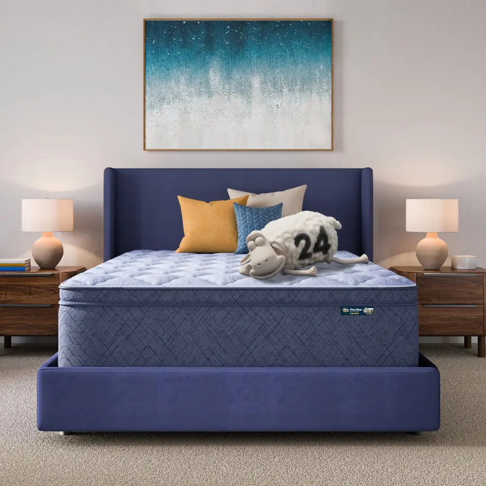 Five Star Mattress - 16" Impeccable Day Plush Pillow Top Mattress Box