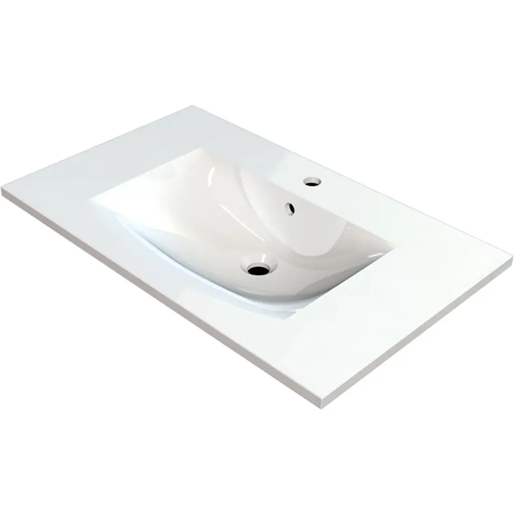 MARMITE: Furniture washbasin MEGX 800C, Mineral Composite Pearl High Gloss 87708 81.4 cm
