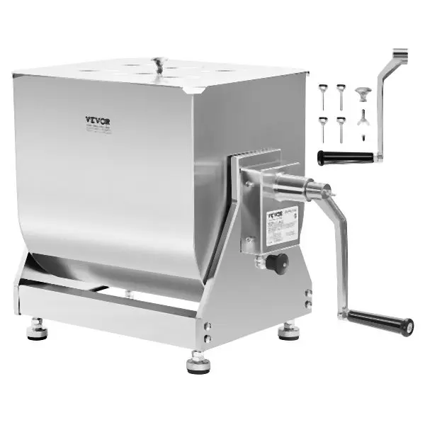 VEVOR Extra-Large 80 Pound Tilt Manual Meat Mixer Sausage Hand Mixer Machine Stainless Steel, BXGRLJBJ40LDQ2U8KV0