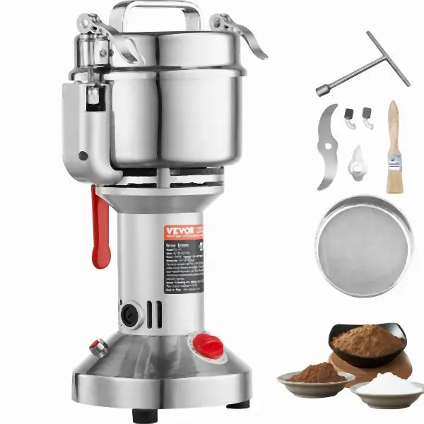 VEVOR Lightweight 550g Commercial Spice Grinder Electric Grain Mill Grinder High Speed, DDDPSGWYMJ505541YV1
