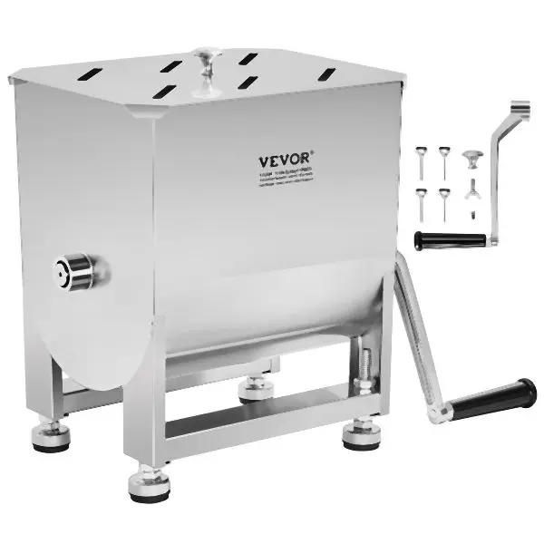VEVOR 15 Pound Manual Meat Mixer Sausage Hand Mixer Machine Stainless Steel, BXGRLJBJ10LWEWAKAV0