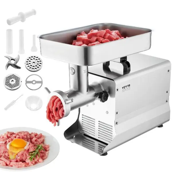 VEVOR Versatile Commercial Electric Meat Grinder 21 Lbs/Min Sausage Stuffer Maker Kitchen, SYTMDDJRJSYSGN7X9V1