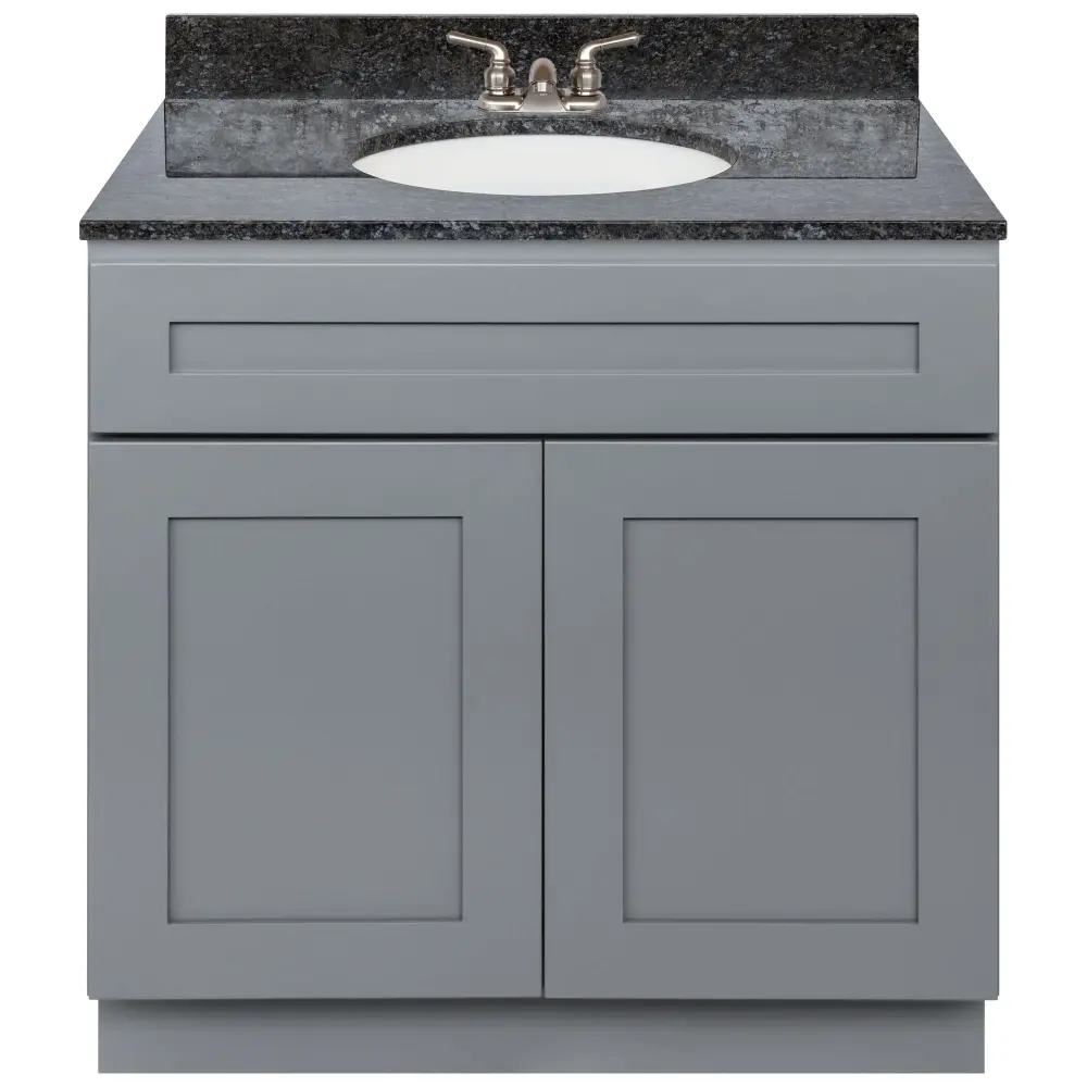30 W x 21 D x 34.5 H Vanity Sink Base Cabinet - Colonial Charcoal