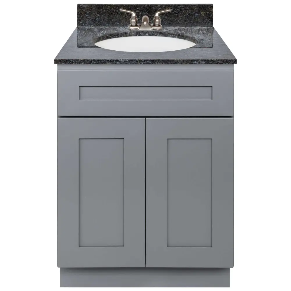 24 W x 21 D x 34.5 H Vanity Sink Base Cabinet - Colonial Graphite