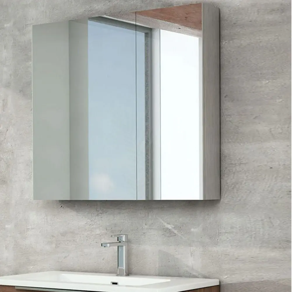 Flash Medecine Cabinet aluminium sides finished and mirror