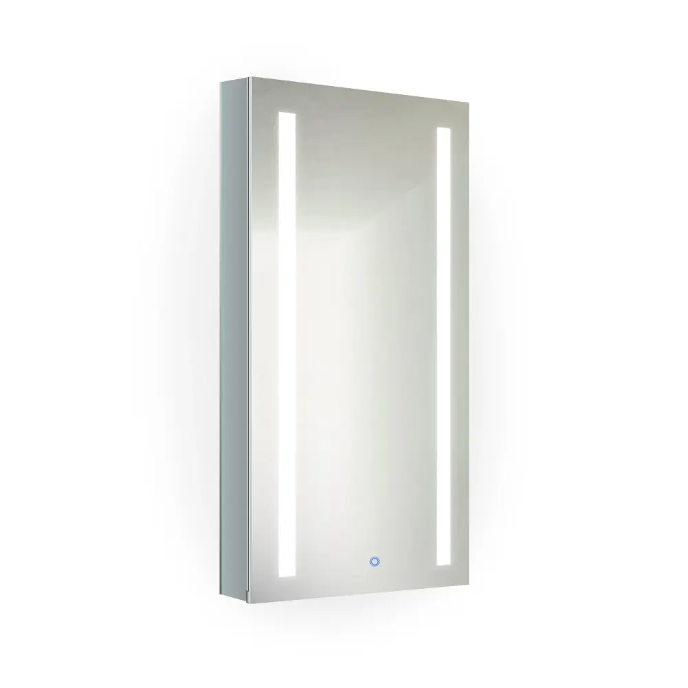 Krugg Kinetic 15″ x 30″ Right LED Medicine Cabinet w/Dimmer & Defogger Non-Slip Base | 5-Year Warranty