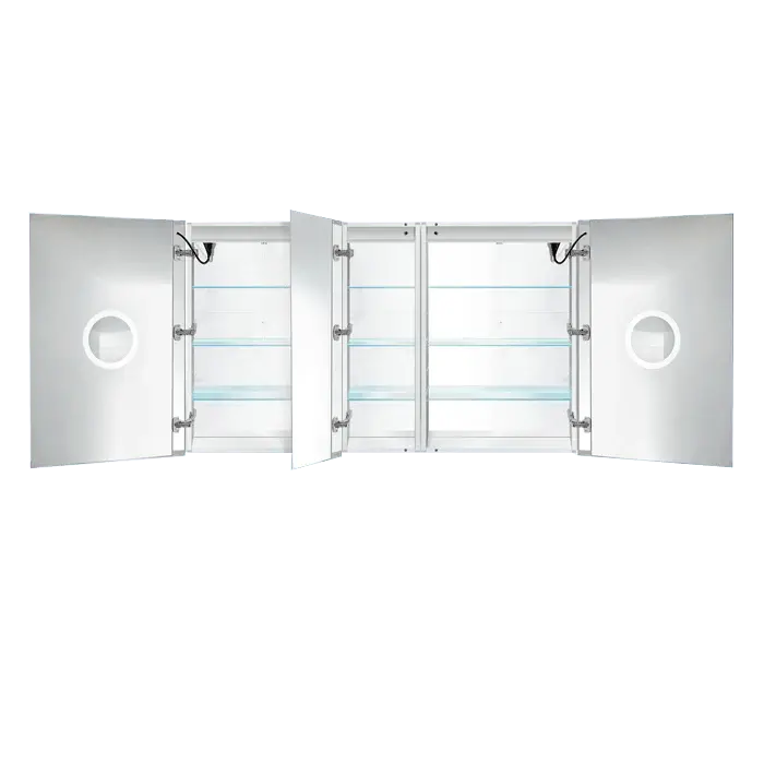 Krugg Svange 60″ X 36″ Paired LED Medicine Cabinet w/Dimmer & Defogger