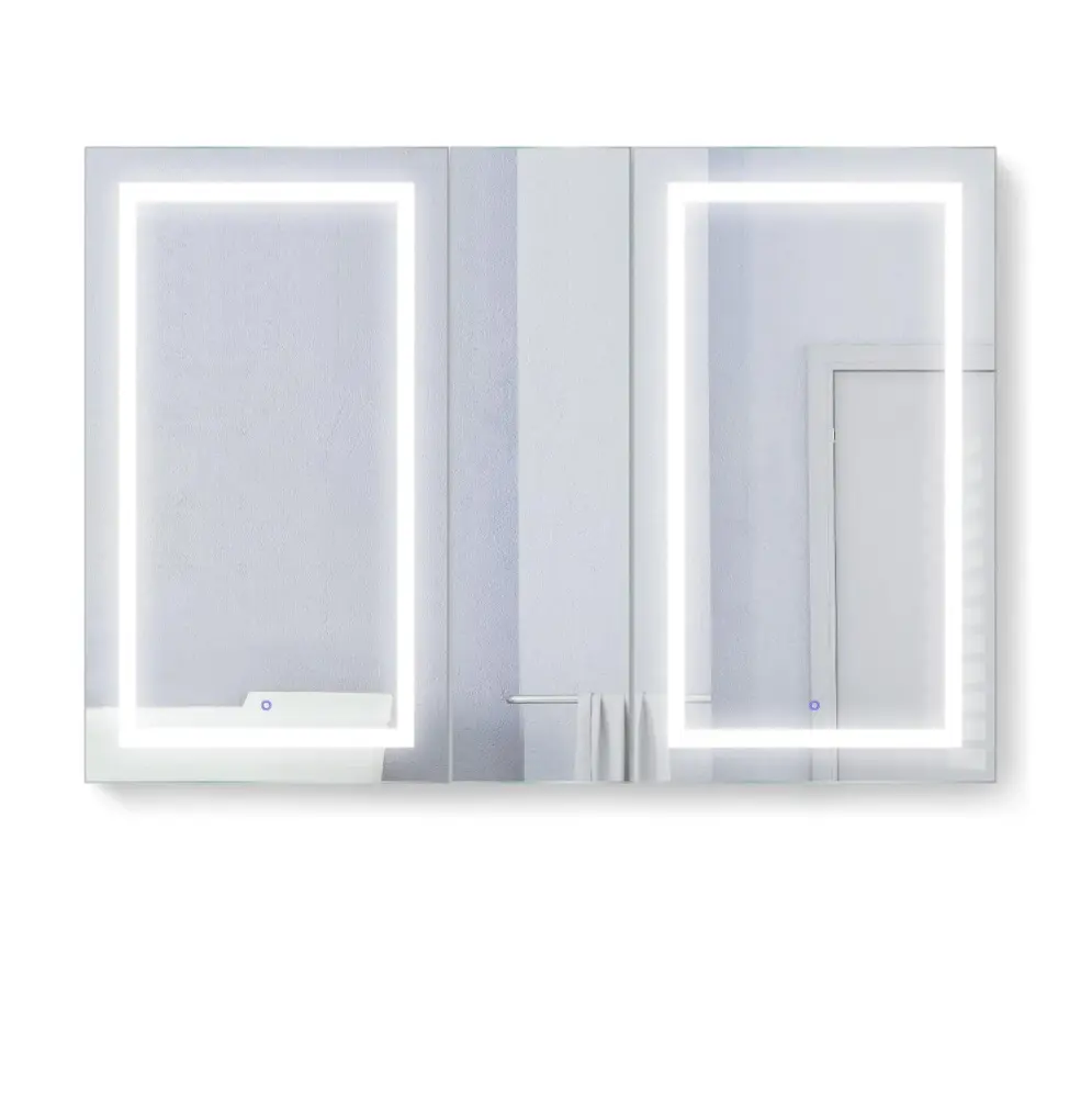 Krugg Svange 60″ X 42″ Paired LED Medicine Cabinet w/Dimmer & Defogger