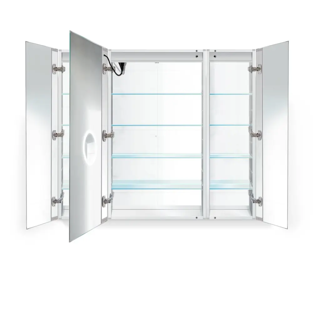 Premium Water-Resistant Krugg Svange 48″ X 42″ LED Medicine Cabinet w/Dimmer & Defogger