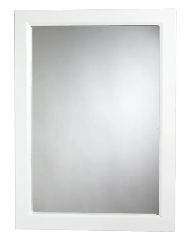 Quick-Dry Antimicrobial Zenith W231 Medicine Cabinet, 16-3/8 OAW, 5 OAD, 22-3/8 OAH, Polymer, White, 2-Shelf, 1-Door