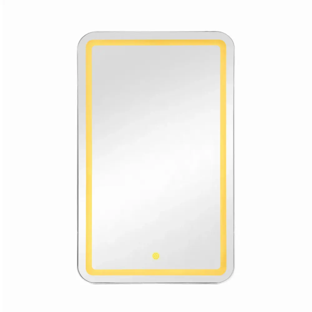 Rectangle Medicine Cabinet Mirror Bathroom Mirror Storage Wall Mounted Medicine Mirror Cabinet LED - Sliver Non-Slip Base ...
