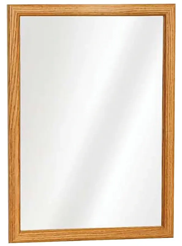 Zenith K268 Medicine Cabinet, 15-13/16 OAW, 5-1/8 OAD, 21-13/16 OAH, Synthetic, Oak, 2-Shelf