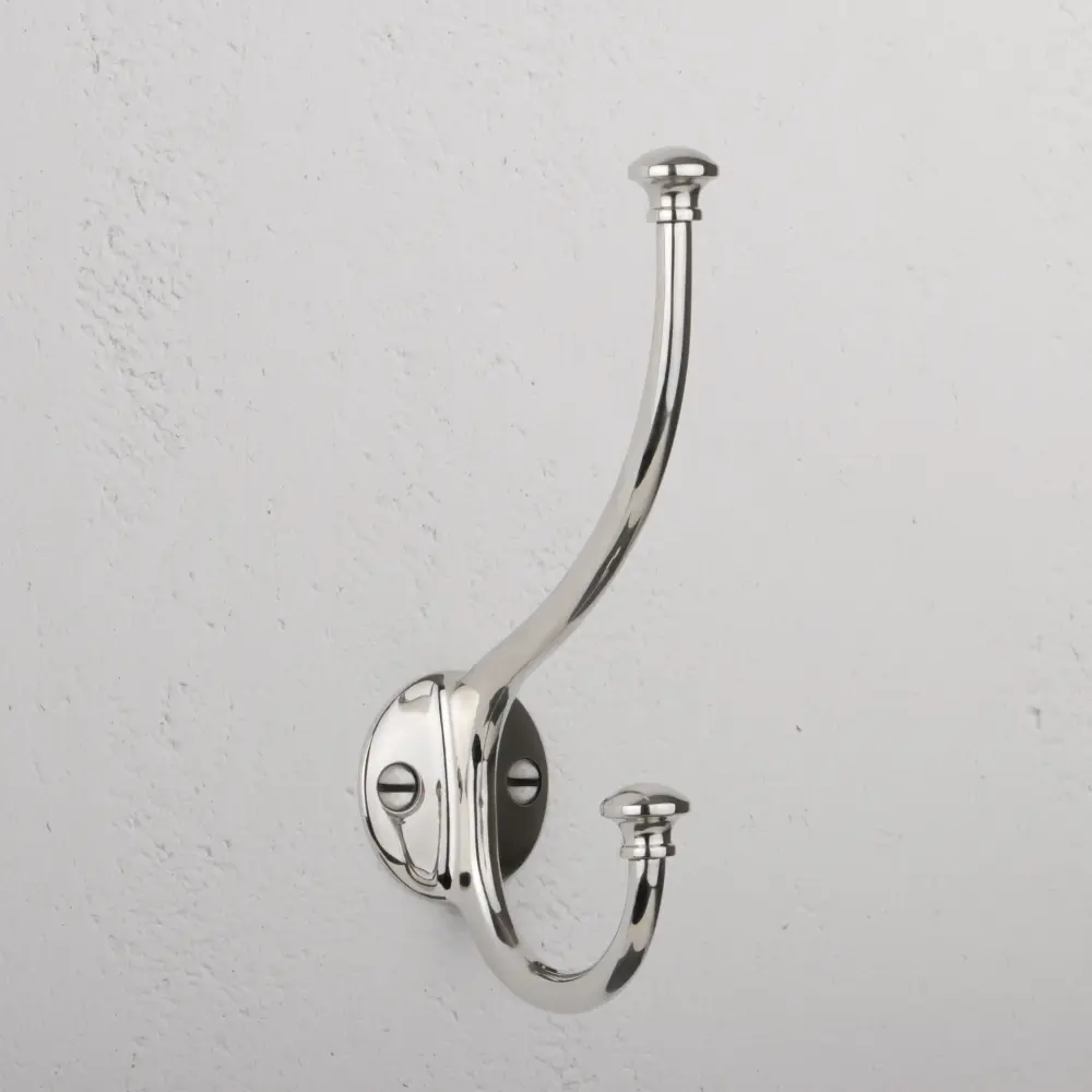 Mews Hook - Smooth Nickel