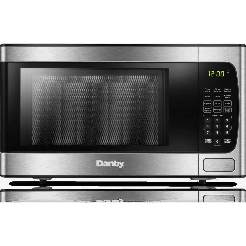 Danby 19-inch, 0.9 cu.ft. Countertop Microwave Oven 6 Auto Cook Options DBMW0924BBS