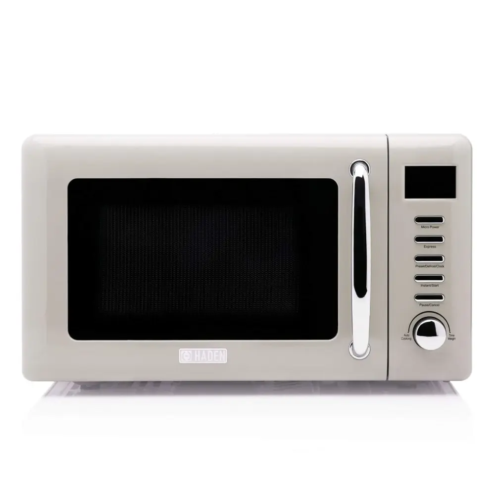 Haden Cotswold Putty 800W Microwave Oven 20-Litre Capacity, 5 Power Levels, Numeric Control, 60 Min Timer, Easy-to-Clean I...