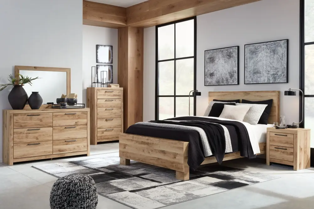 Hyanna - Dresser, Mirror, Panel Bed Hanging Hardware
