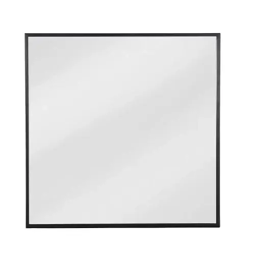 Avening Square Wall Mirror 90x90cm - Charcoal Iron