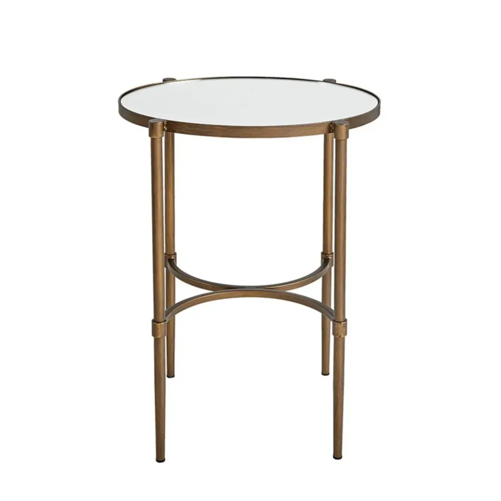 Bedford - Oval Mirror Accent Table - Antique Warm finish