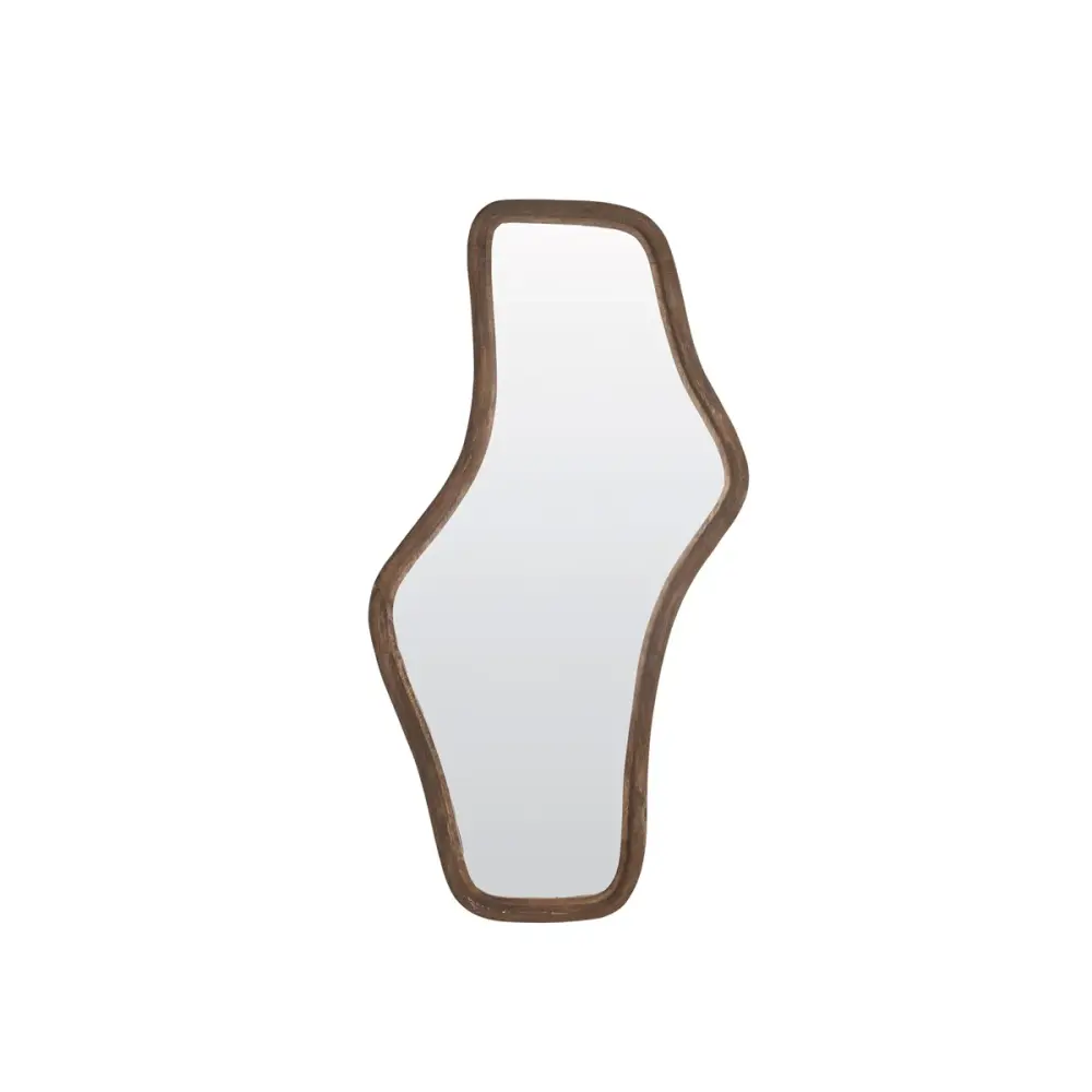 Celano Wooden Mirror - Dark Chestnut