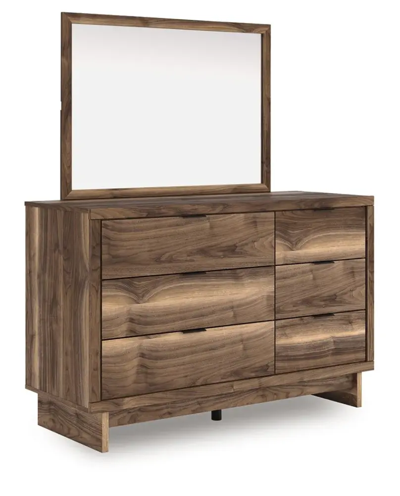 Chirason - Dresser And Mirror - Taupe