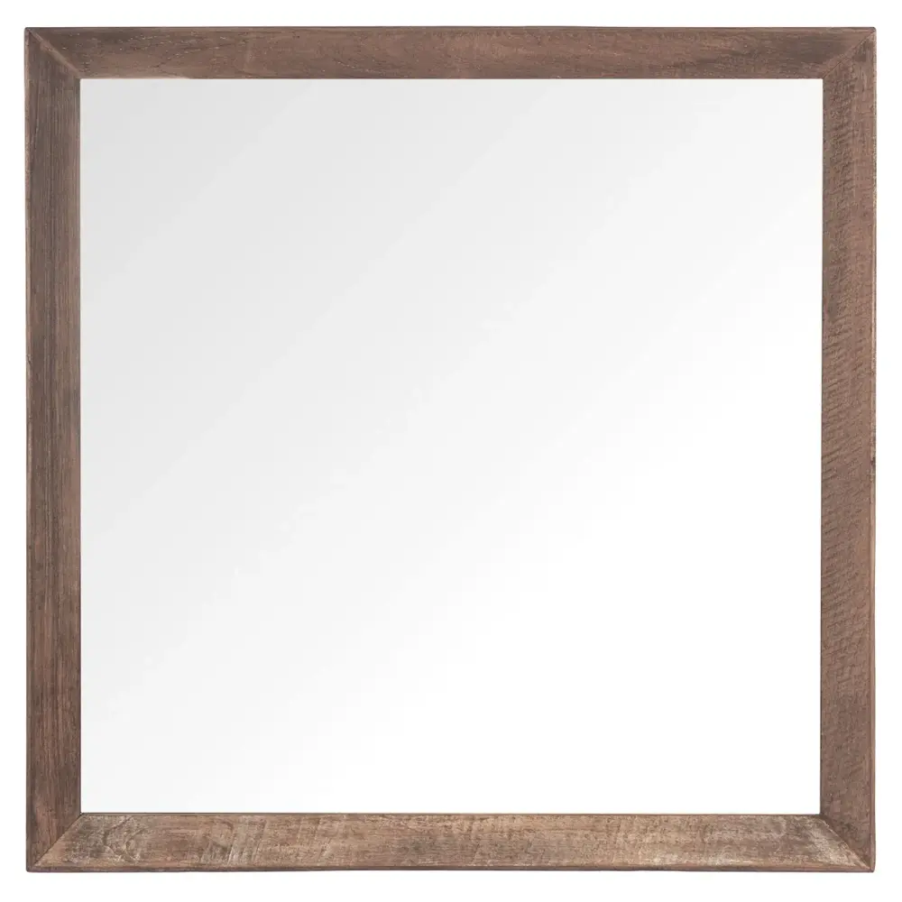 Metropole Square Mirror - Recycled Teakwood