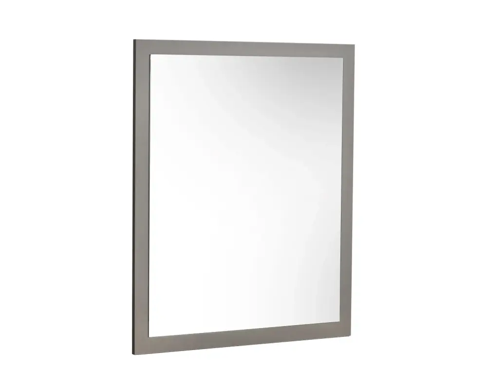 Nova Domus Lucia - Italian Modern Elm and Satin Grey Mirror