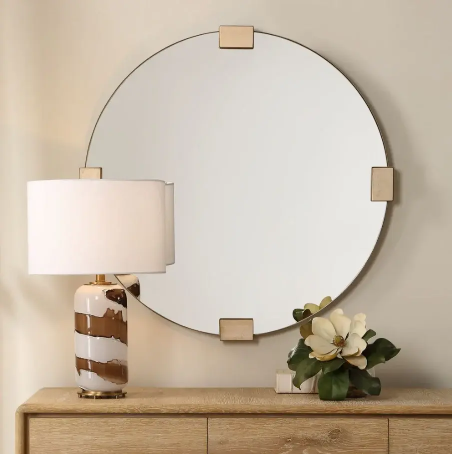 Russo Round Mirror Shatter-Resistant Glass