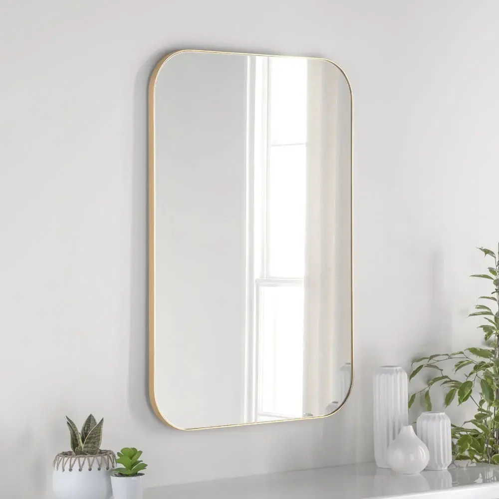 Rustic Farmhouse Antigua Wall Mirror - Amber