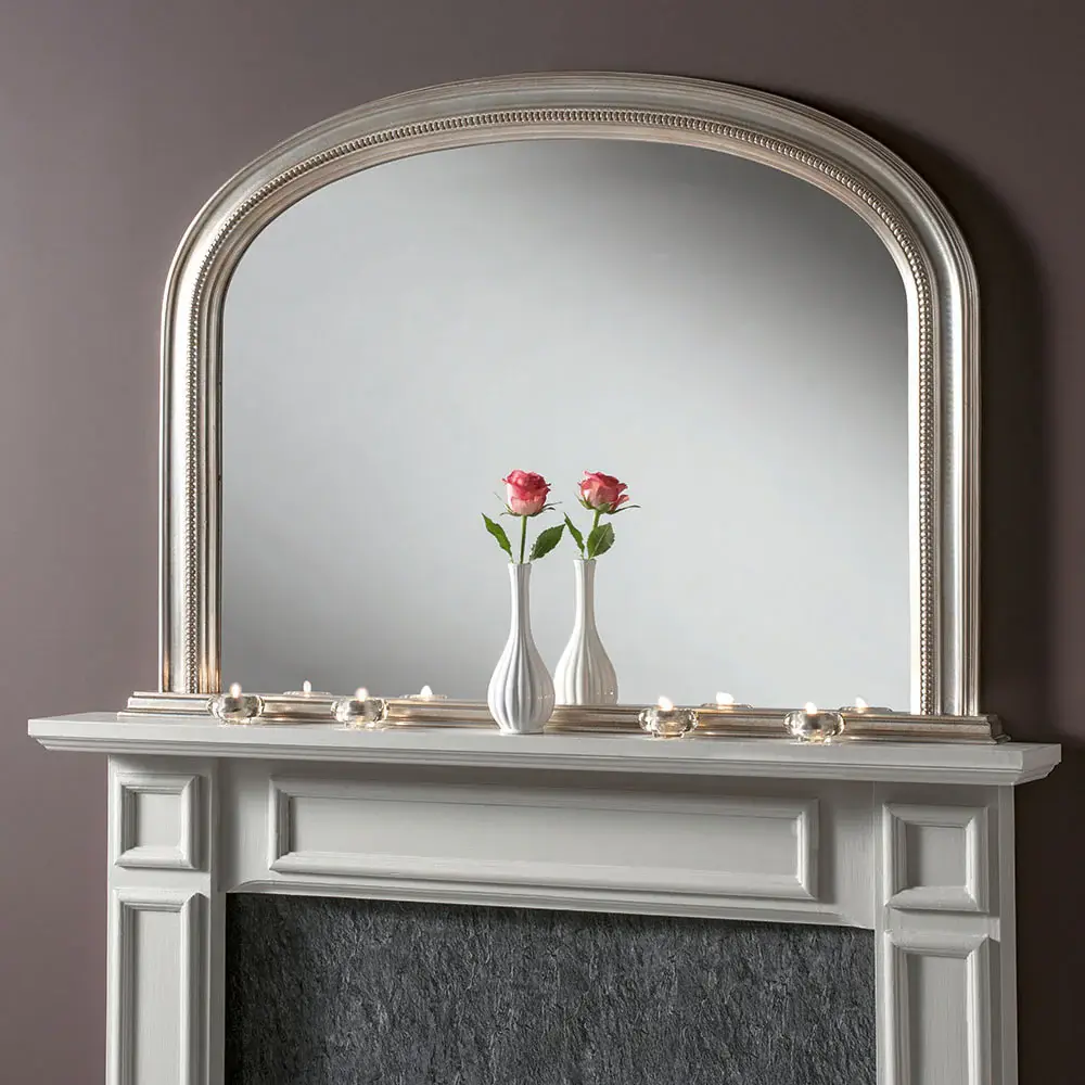 Yidu Arched Wall Mirror - Platinum Shatterproof Glass