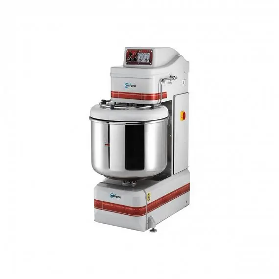 Univex Fluorescent Spiral Dough Mixer, 180 qt. bowl, 265 lb. dough capacity, Bowl Type: fixed, SL120