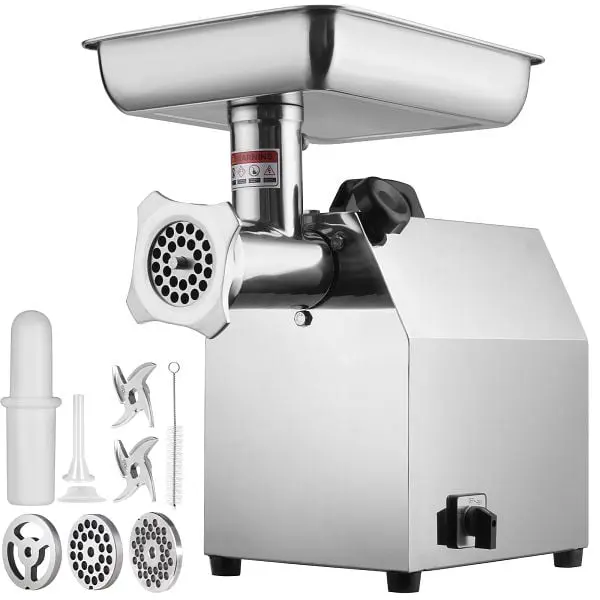 VEVOR Chemical-Resistant Electric Meat Grinder, 396 Lb/H Flat Capacity, DDJRJ750W80038FEQV1