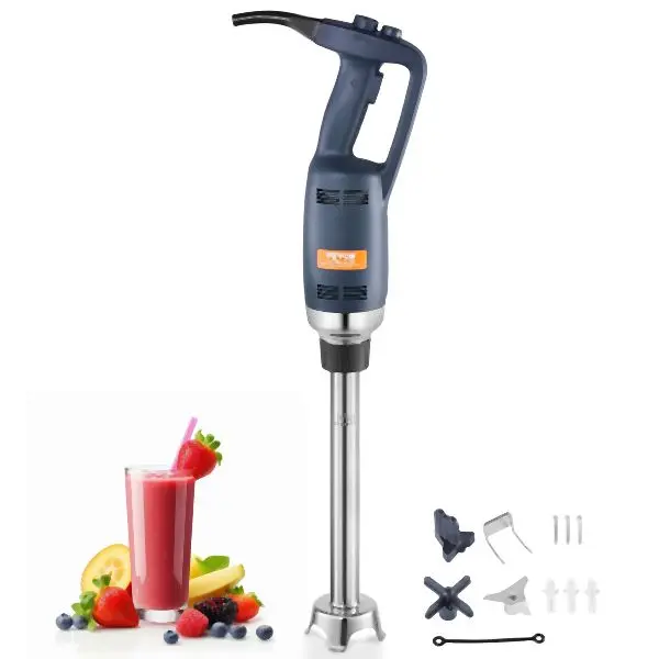 VEVOR Commercial Immersion Blender 350W Heavy Duty, Shaft Length 16 , ZXSCJBQ350WB371FZV1
