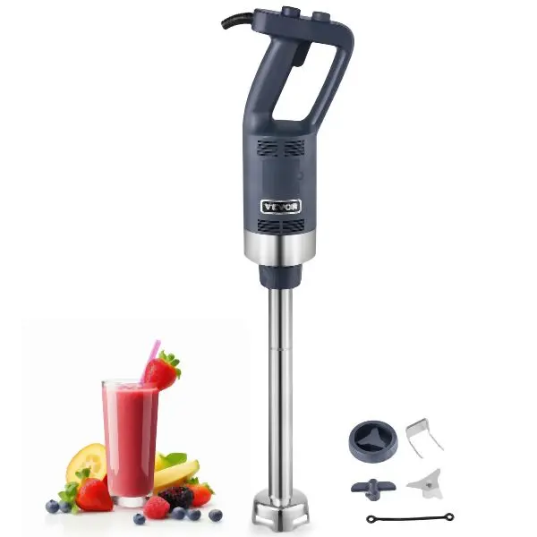 VEVOR Commercial Immersion Blender 500W Heavy Duty Hand Mixer Soup Sauces, ZXSCJBQ500WBHM0FZV1