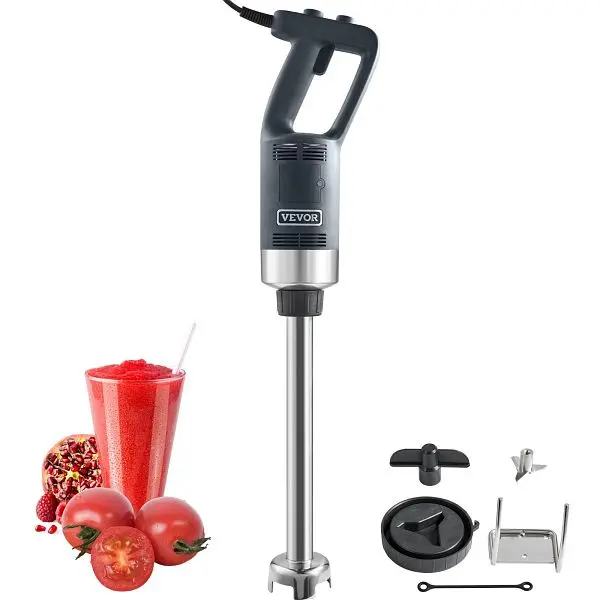 VEVOR Commercial Immersion Blender, 750W 16", Variable Speed 304 Stainless Steel Blade, Multi-Purpose Travel-friendly...