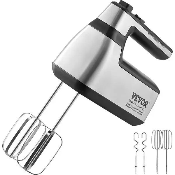 VEVOR Convertible Cordless Electric Hand Mixer, 250W, WXSDDQ60W9YC0O2D0V1