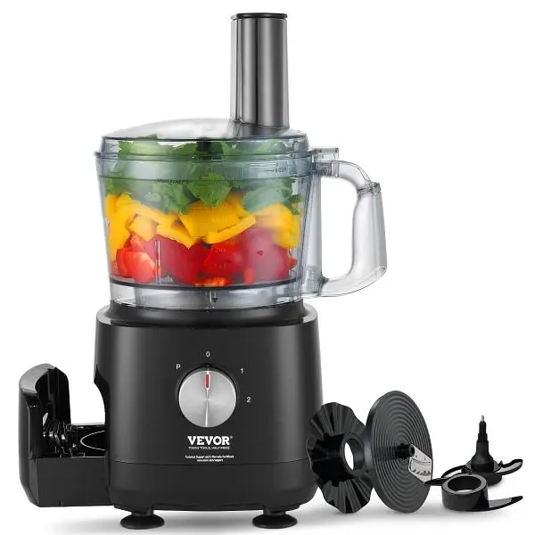 VEVOR First-Rate Food Processor, 9-Cup Vegetable Chopper Chopping, Slicing, SPJGJ600WJXSH190NV1