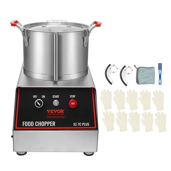 VEVOR Food Processor & Vegetable Chopper, 7 Quart Bowl, AJSQSJ6L840WYONKEV1